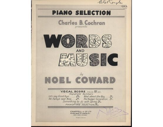 4 | Words and Music - Piano Selection