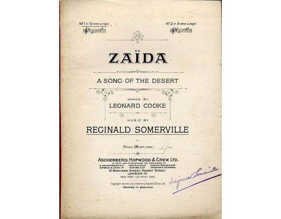 4 | Zaida. A song of the Desert