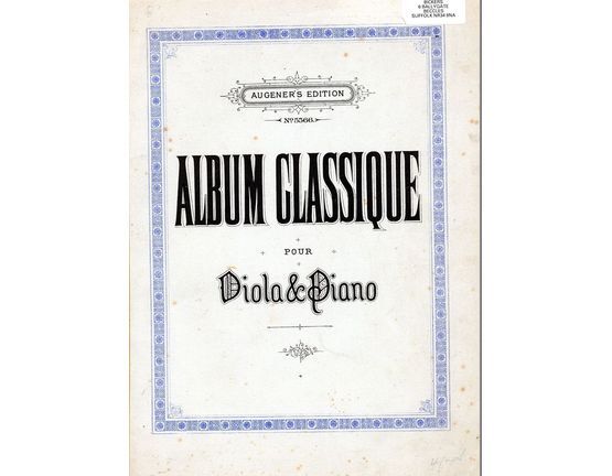 4040 | Album Classique Pour Viola et Piano - Volume II - Augener's Edition No. 5566