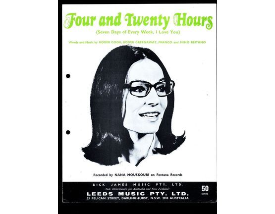 4046 | Four and Twenty Hours (Seven days of the week, I Love You) - Featuring Nana Mouskouri