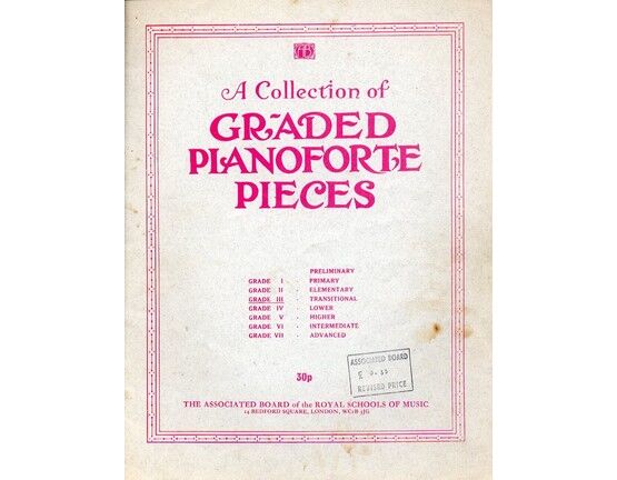 4100 | A collection of Graded Pianoforte Pieces - Grade III - Transitional