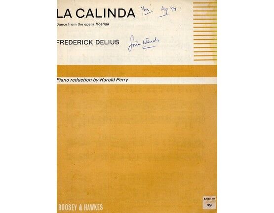 4110 | La Calinda - from Opera "Koanga" - Piano Solo