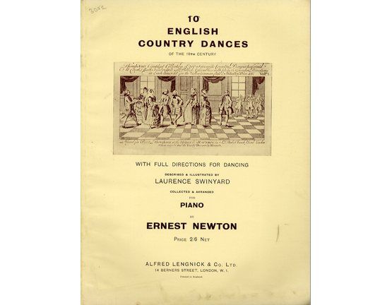422 | 10 English Country Dances of the 18th Century - With Full Directions for Dancing - Arranged for Piano