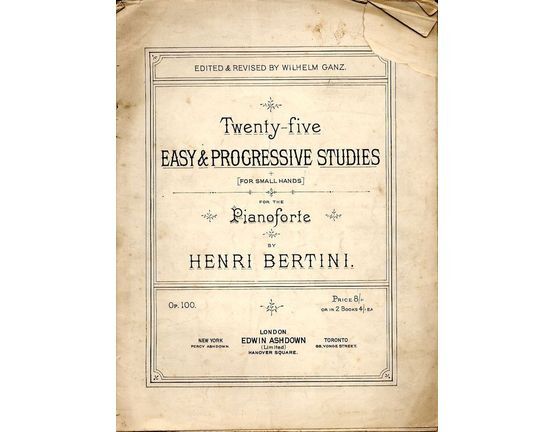 4282 | 25 Easy and Progressive Studies for small hands - Op. 100