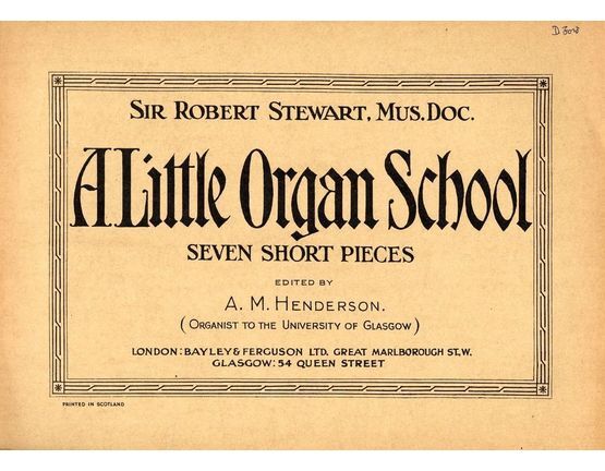 430 | A Little Organ School - Seven Short Pieces