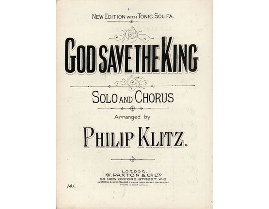 4500 | God Save the King - for Solo and Chorus