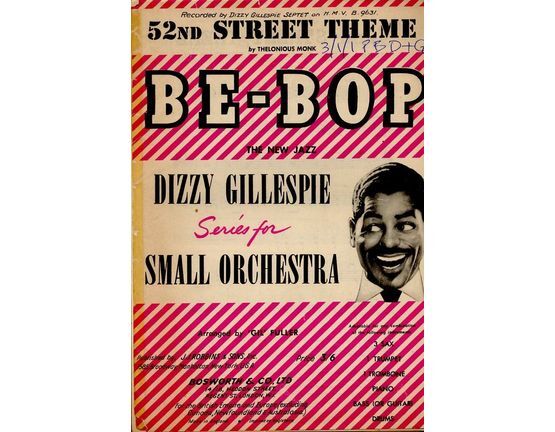 4574 | 52nd Street Theme - Be Bop Series for Small Orchestra - Dance Band Arrangement