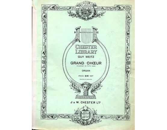 4583 | Grand Choeur - For Organ - Chester Library Edition