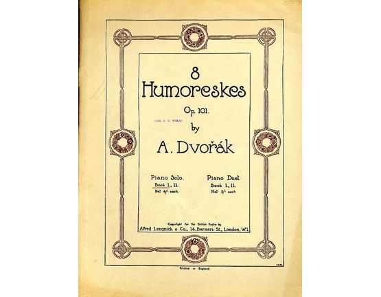 4585 | 8 Humoreskes Series - Op. 101,No's 1-4 - Book 1 -  Piano Solo