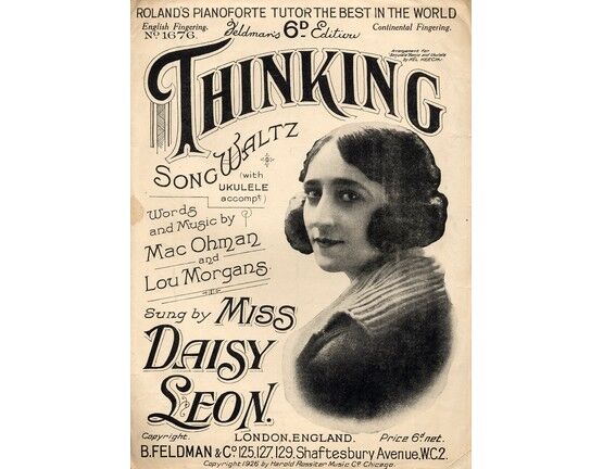 4603 | Thinking - Song waltz with Ukulele accompt. - Featuring Miss Daisy Leon