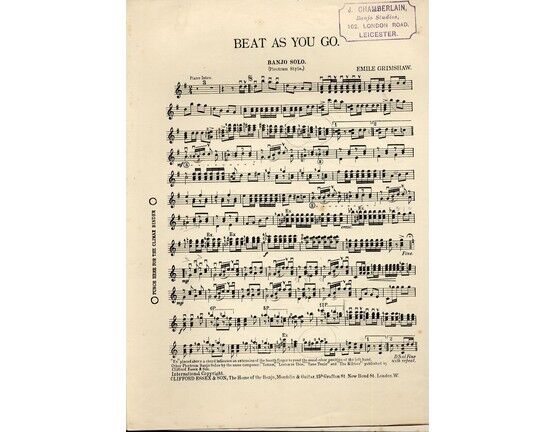 4608 | Beat As you Go, Banjo Duet