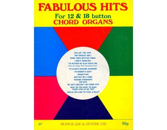 4614 | Fabulous Hits - For 12 & 18 button Chord Organs