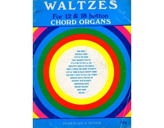 4614 | Waltzes - For 12 & 18 button Chord Organs