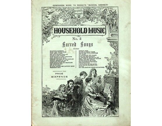 4656 | Household Music - No. 3 - Sacred Songs - For Voice & Piano