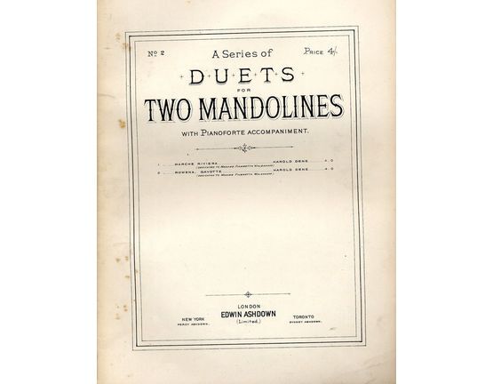 4672 | A Series of Duets for Two mandolines with Pianoforte accompaniment - No. 2