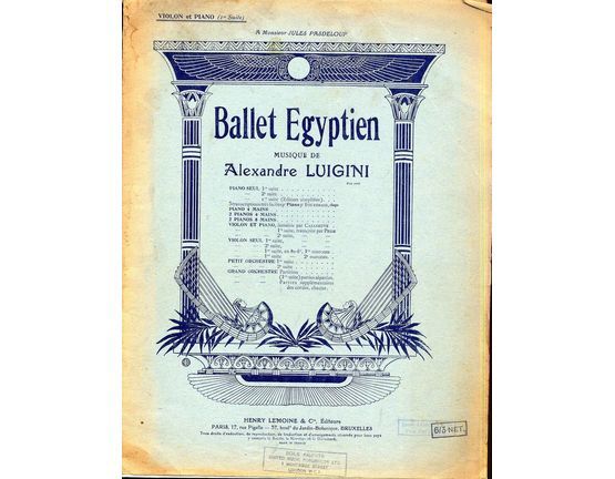 4676 | Ballet Egyptien - Complete - For Violin and Piano
