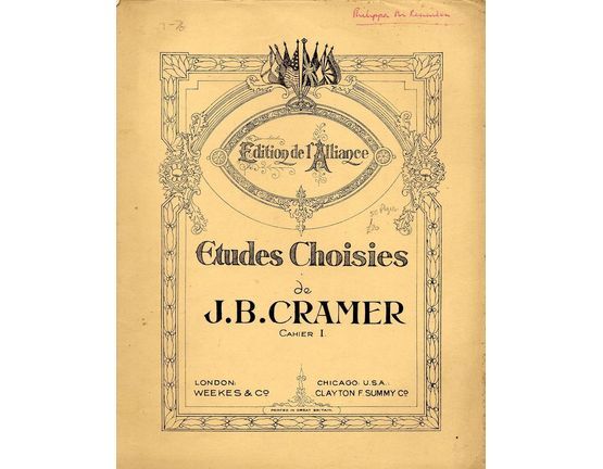 4705 | Etudes Choisies - Cahier I, No's 1 - 19 - Edition de l 'Alliance