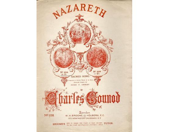 4837 | Nazareth - Song in the key of D major for Bass Voice