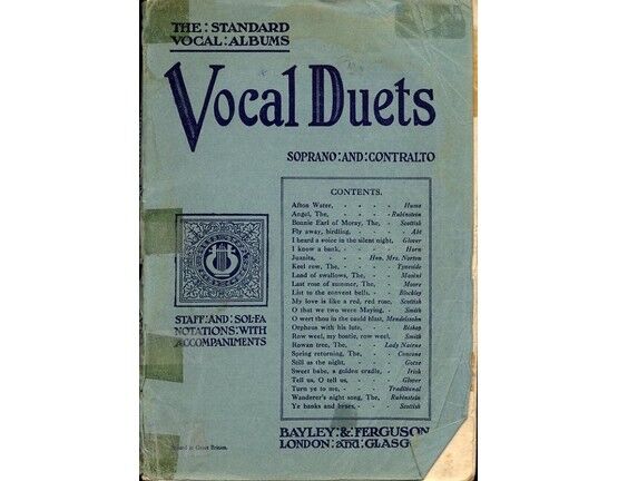 4840 | Vocal Duets - Soprano and Contralto - The Standard Vocal Albums Series - Book One - Staff and Sol-Fa Notations with accompaniments