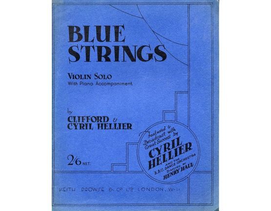 4843 | Blue Springs - Violin Solo with Piano accompaniment - Featured and Broadcast with Great Success by Cyril Hellier
