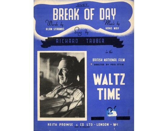 4843 | Break of Day - Vocal Duet for Soprano and Tenor From the film "Waltz Time" Featuring Richard Tauber