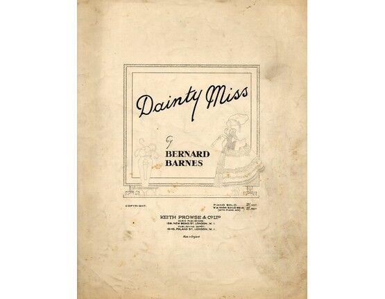 4843 | Dainty Miss, Novelty foxtrot for piano