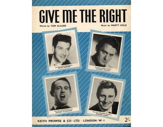 4843 | Give Me The Right, Johnny Francis, David Hughes, Johnny O'connor, Georgie Shaw