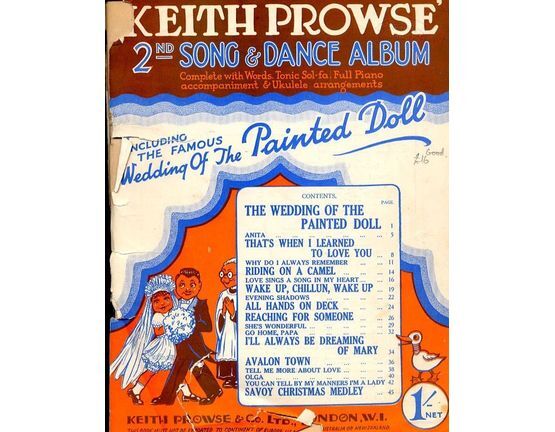 4843 | Keith Prowse' 2nd Song and Dance Album - Complete Words, Tonic Sol-Fa, Full Piano accompaniment and Ukulele arrangements