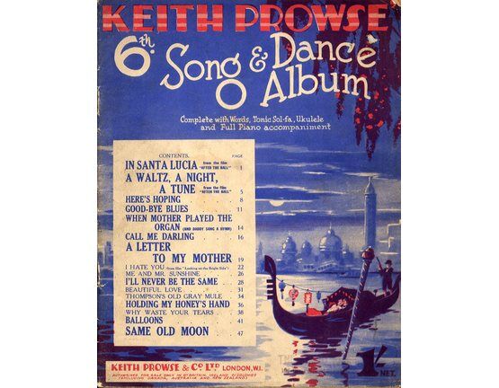 4843 | Keith Prowse 6th Song and dance album.