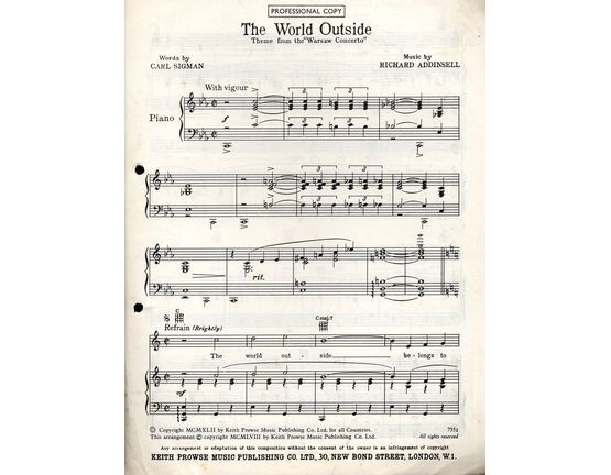 4843 | The World Outside  -  Theme from "The Warsaw Concerto"