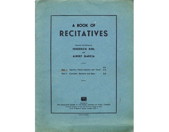 4846 | A Book of Recitatives - Part II - For Contralto, Baritone and Bass