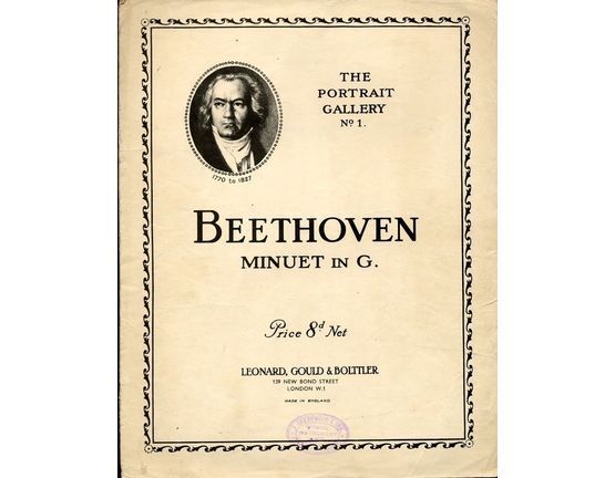 4850 | Beethoven Minuet In G- The Portrait Gallery Series No.1