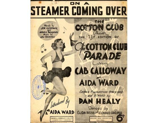 4856 | On a Steamer Coming Over - As performed in "The Cotton Club Parade"