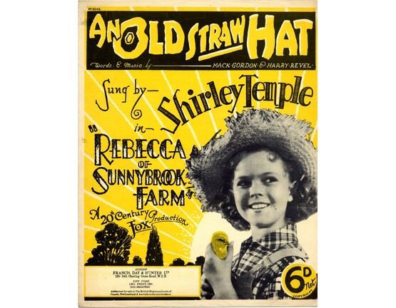 4861 | An Old Straw Hat - Sung by Shirley Temple in Rebecca of Sunnybrook Farm - A 20th Century Fox Production