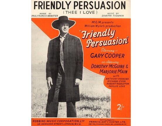 4861 | Friendly Persuasion, film title song -  featuring Gary Cooper