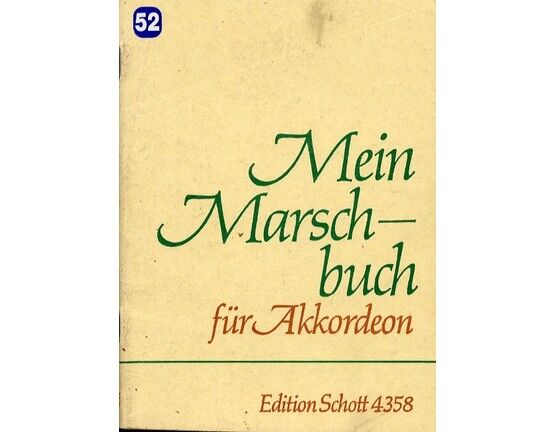4864 | Beethoven - Mein Marschbuch - For Accordion - Edition Schott 4358