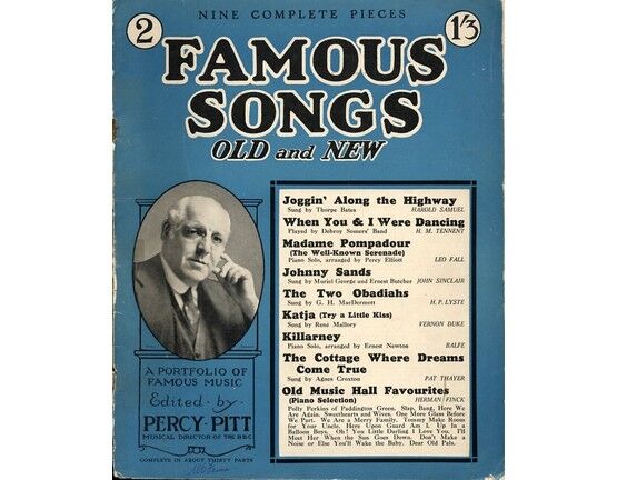 4895 | Famous Songs Old and New - No. 2 - Edited By Percy PItt, Musical Director of the BBC