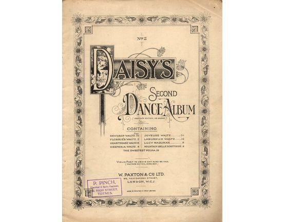 5 | Daisy's Second Dance Album - for Piano - Paxtons Edtion No. 30002