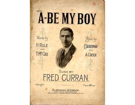 5039 | A Be My Boy as performed by  Fred Curran