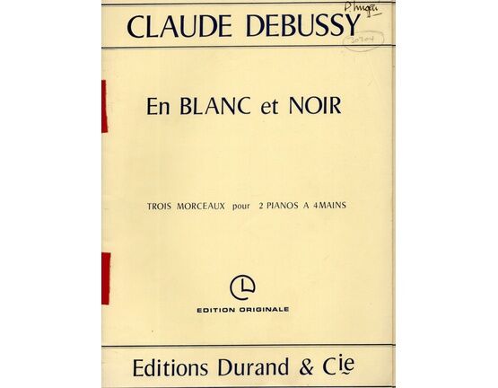 5083 | Debussy - En Blanc et Noir - Trois Morceaux pour 2 Pianos a 4 Mains