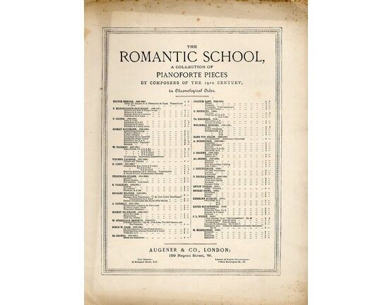 5158 | Prelude and Toccata from The romantic school, a collectio0n of pianoforte pieces by composers of the 19th Century