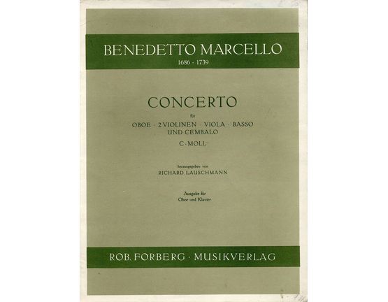 5161 | Concerto fur Oboe, 2 Violinen, Viola, Basso Und Cembalo in C moll - Arranged for Oboe and Piano