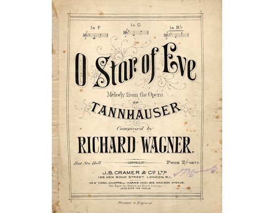 5183 | O Star of Eve from Tannhauser - Piano Solo