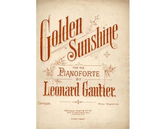5187 | Golden Sunshine for Piano Solo