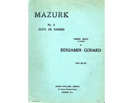 5193 | Godard - Mazurka - For Piano - Op. 25