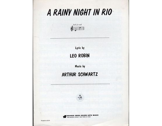 52 | A Rainy Night in Rio - Song from "The Time, The Place and The Girl" - In the key of C major