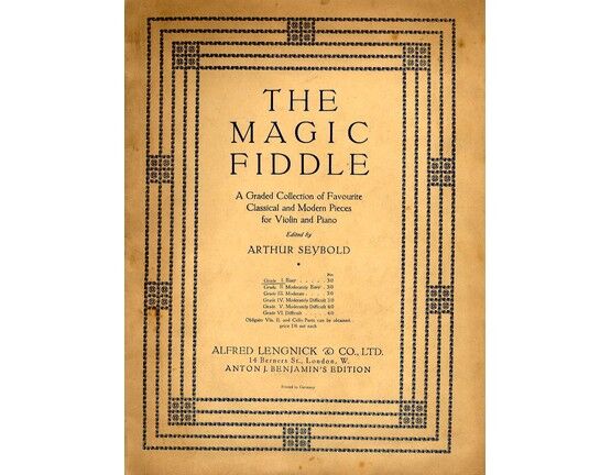 5377 | The Magic Fiddle -  A graded collection of favourite classical and modern pieces for Violin and Piano -  Grade 1 -  Easy