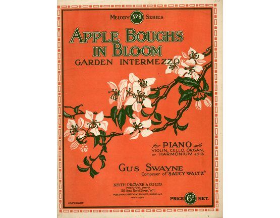 5439 | Apple boughs in bloom - Garden intermezzo - For violin and piano with seperate violin part