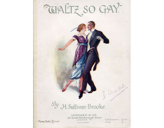5528 | Waltz so Gay - For Piano Solo - Dedicated to Mrs Walter Melville
