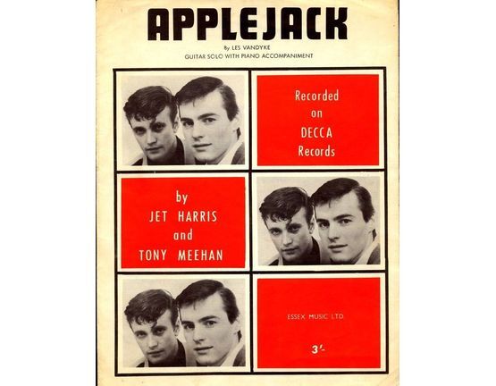 5745 | Applejack - Recorded on Decca Records by Jet Harris and Tony Meehan - Guitar Solo with Piano accompaniment